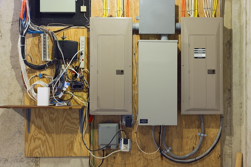 Electrical panels in a residential house